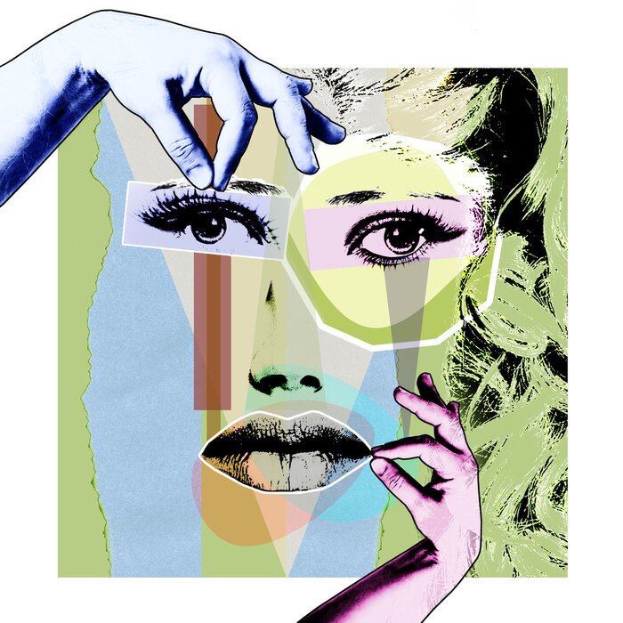 Bild Künstlerische Pop-Art-Collage