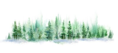 Künstlerisches Waldpanorama