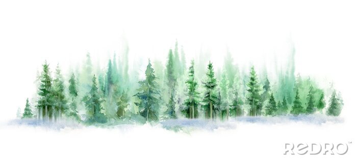 Bild Künstlerisches Waldpanorama