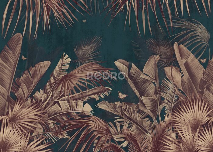 Bild Kupferblätter tropischer Pflanzen