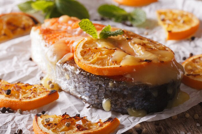 Bild Lachs mit Orangen