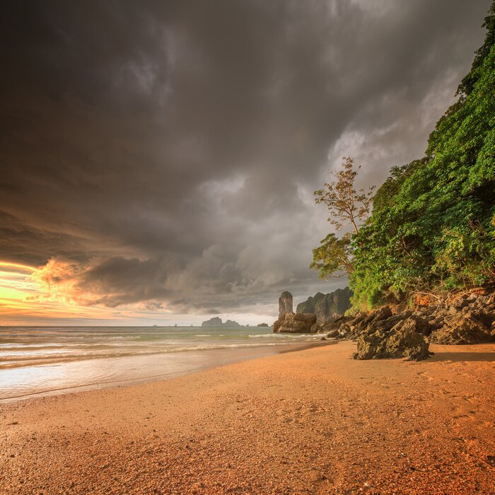 Bild Landschaft des bewölkten Himmels am Meer