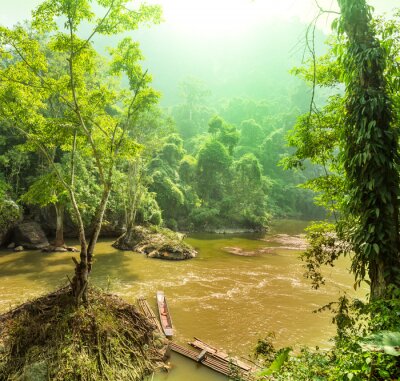 Bild Landschaft des Flusses in Vietnam