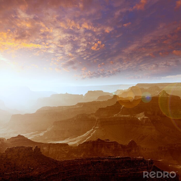 Bild Landschaft des Grand Canyon bei Sonnenuntergang