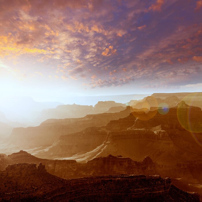 Bild Landschaft des Grand Canyon bei Sonnenuntergang