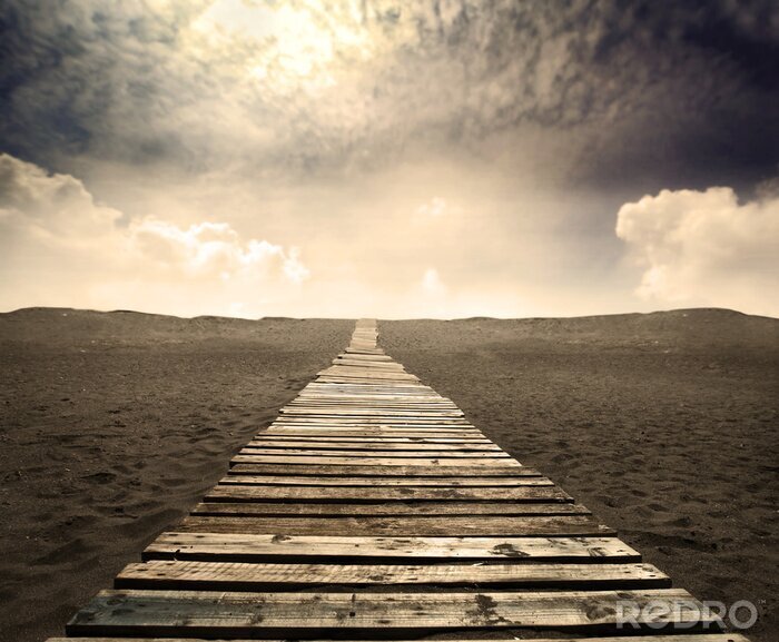 Bild Landschaft des Pfades auf Sand