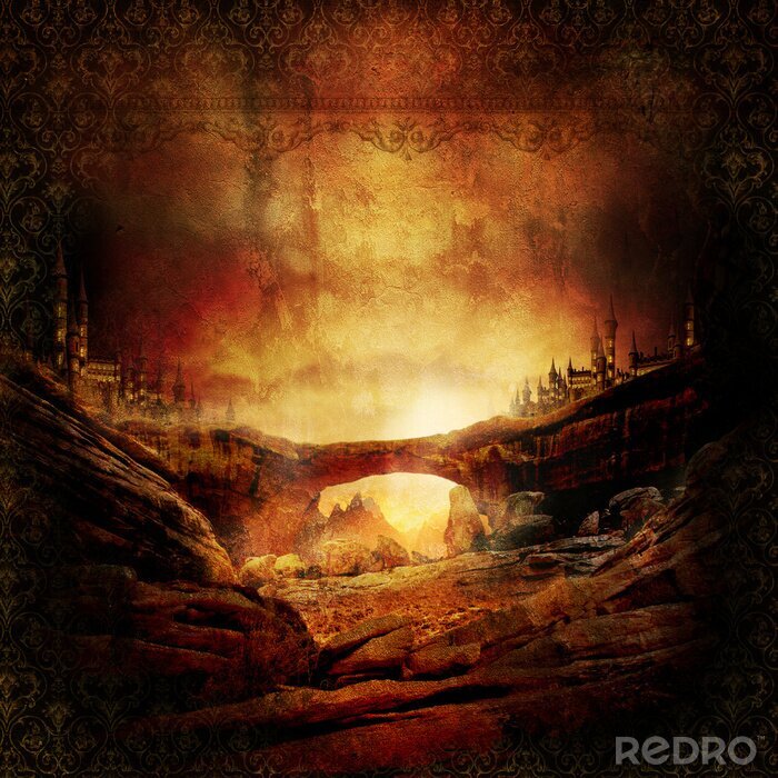 Bild Landschaft in Sepia