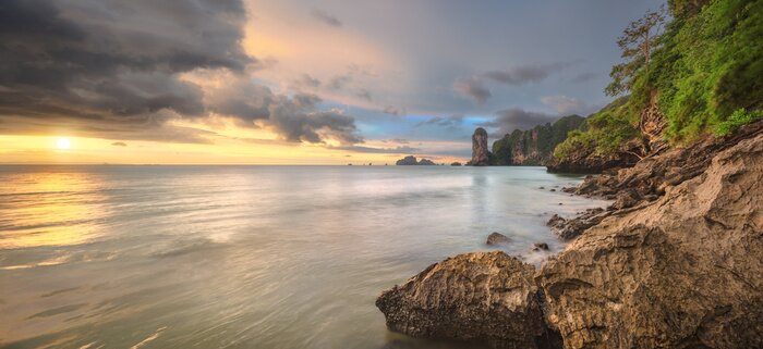 Bild Landschaft mit Blick aufs Meer
