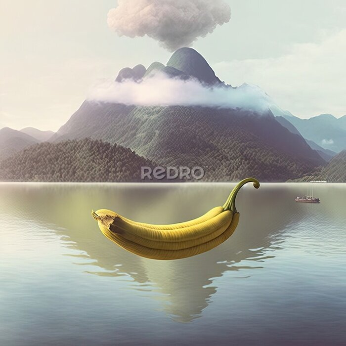 Bild Landschaft mit einer Banane