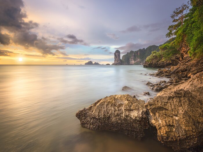 Bild Landschaft mit Küste und Meer