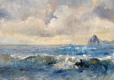 Bild Landschaft, Ölgemälde, handgemacht