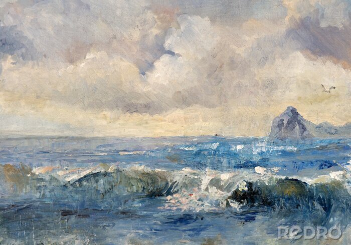 Bild Landschaft, Ölgemälde, handgemacht