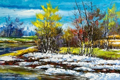 Bild Landschaftsimpressionismus Winter