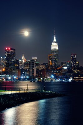 Bild Leben in New York nach Einbruch der Dunkelheit