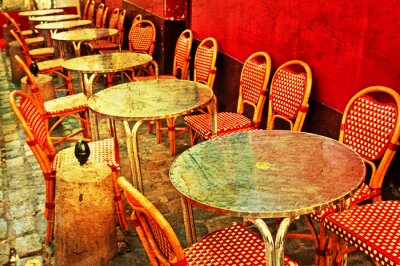 Bild Leere Café-Terrasse
