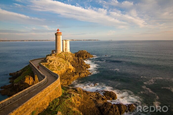 Bild Leuchtturm in Sonnenstrahlen