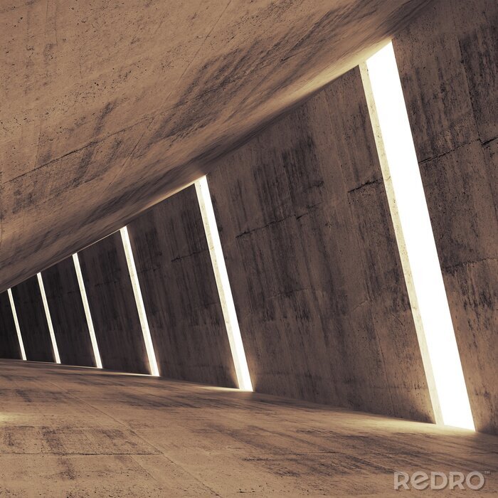 Bild Licht in einem räumlichen Korridor