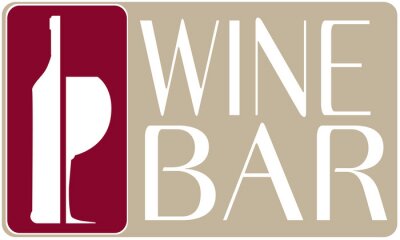 logo Weinbar Weinglas und Flasche