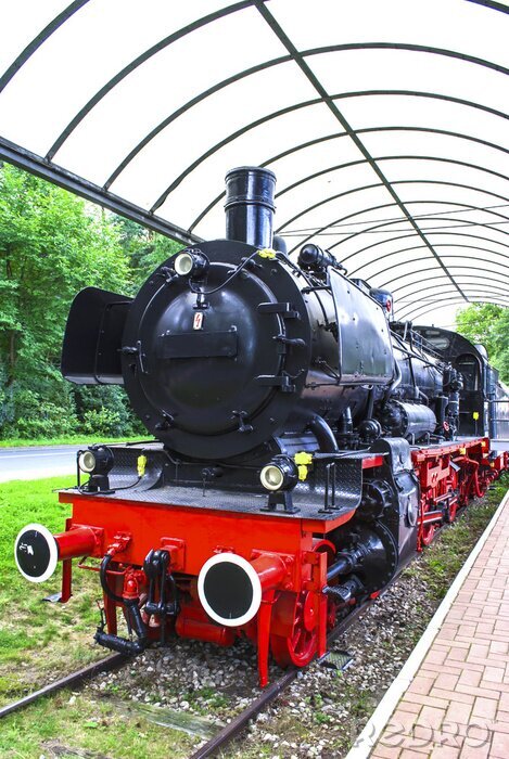 Bild Lokomotive unter dem Dach