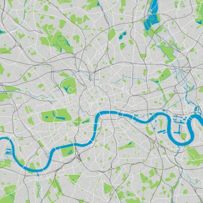 Bild London auf der Karte