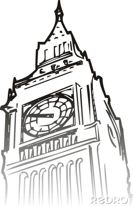 Bild London Big Ben in schwarz-weiß