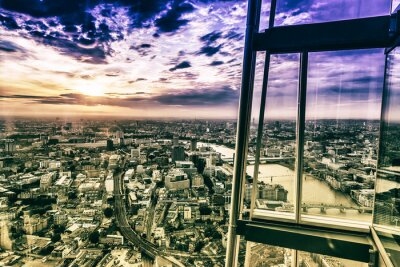Bild London Blick vom Millenium Wheel