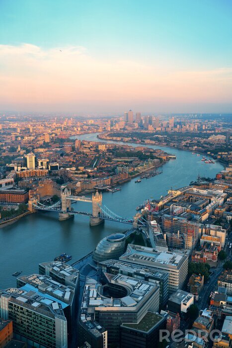 Bild London durchquerende Themse