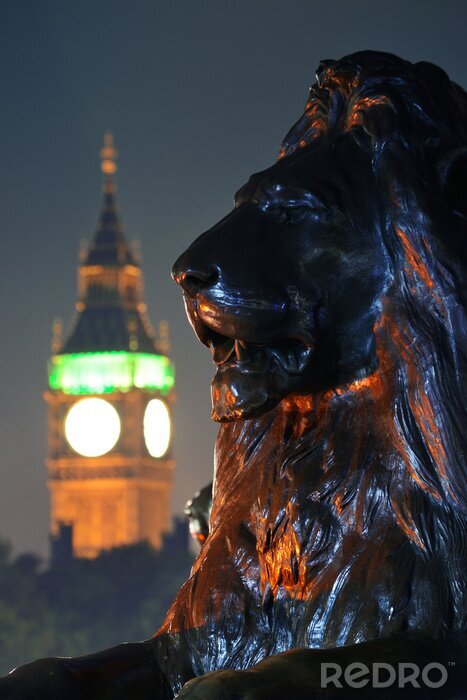 Bild London Löwenstatue