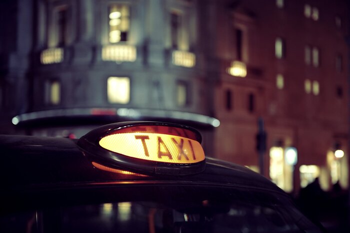 Bild London und Taxi