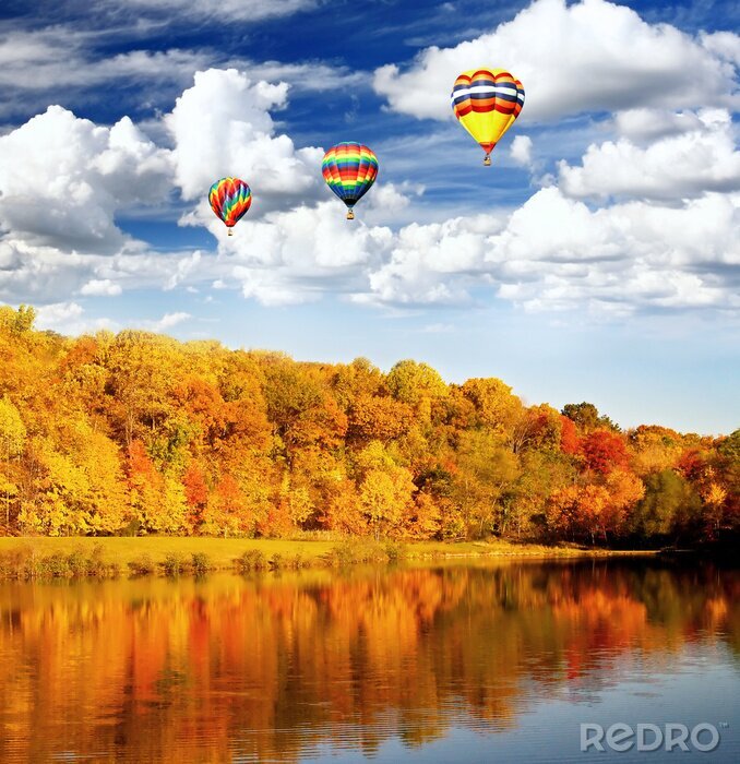 Bild Luftballons im Herbst