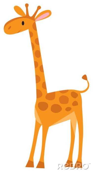Bild Lustige Cartoon-Giraffe
