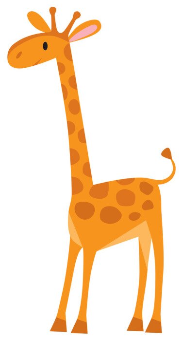 Bild Lustige Cartoon-Giraffe