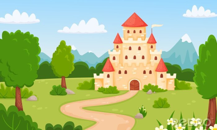 Bild Märchenhafte Landschaft mit Schloss