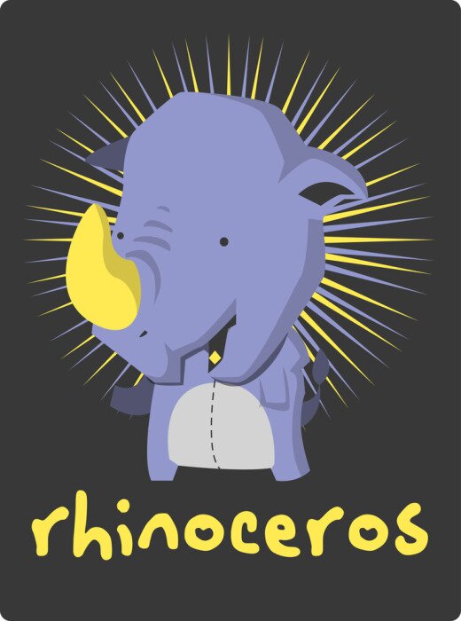 Bild Märchenhaftes Nashorn