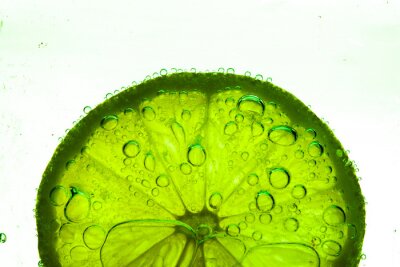 Makrofotografie der Limonenfrucht