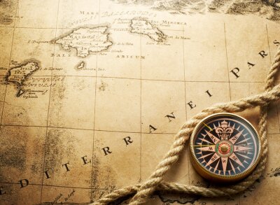 Bild Maritimes Motiv mit Kompass