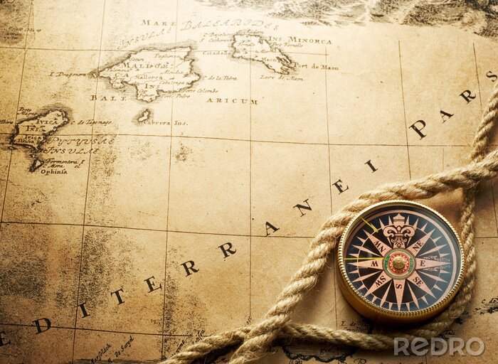Bild Maritimes Motiv mit Kompass