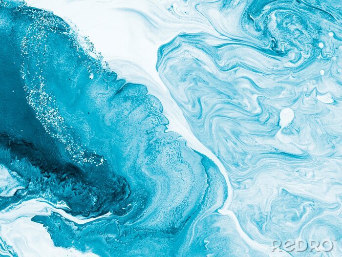 Bild Marmor optik von Meereswellen