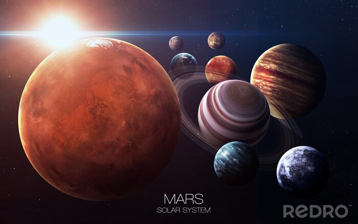 Bild Mars im Sonnensystem
