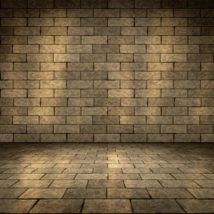 Bild Mauer mit beigen Ziegeln