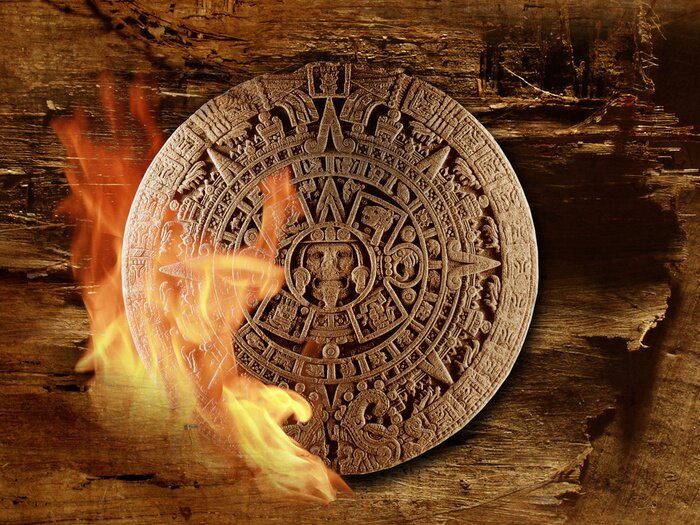 Bild Medaillon in Flammen