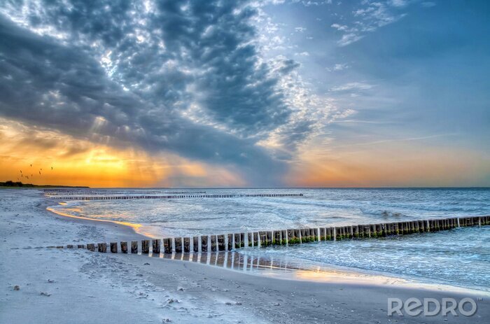 Bild Meer nach Sonnenuntergang