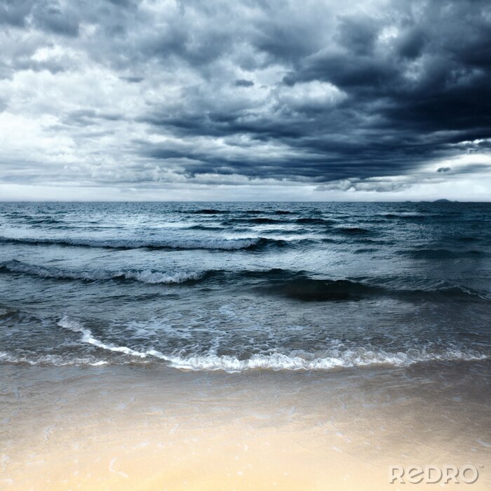 Bild Meer und bewölkter Himmel