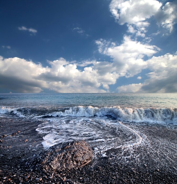 Bild Meer Wellen und Himmel