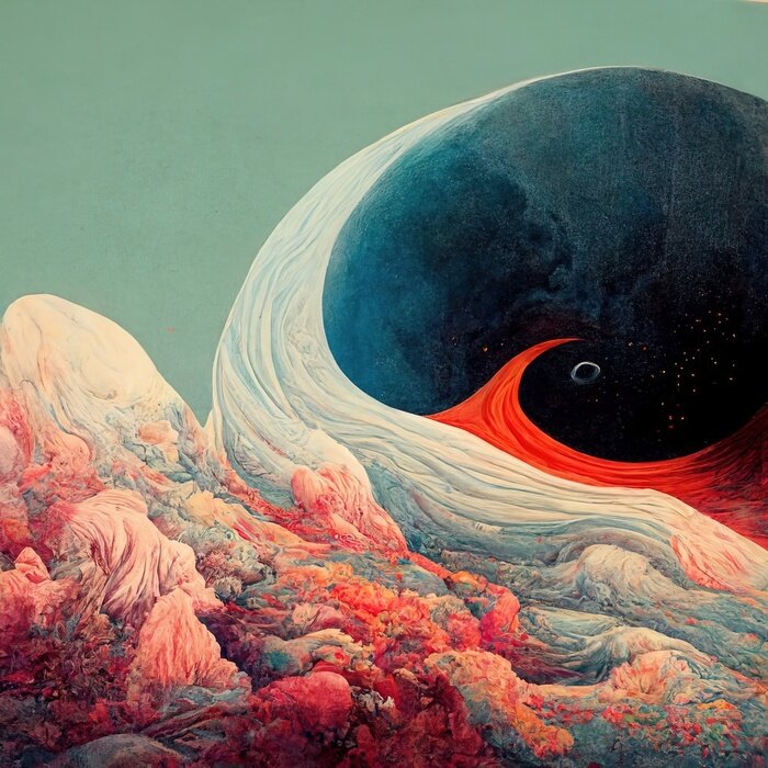 Bild Meereslandschaft in einem abstrakten Stil