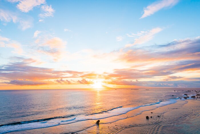 Bild Meereslandschaft mit Sonnenaufgang