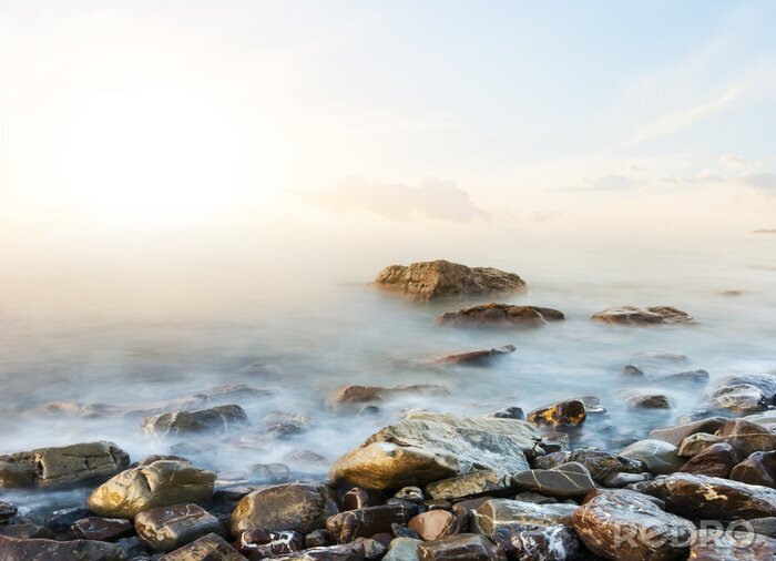 Bild Meeressteine im Nebel