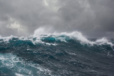 Meereswelle während des Sturms im Atlantik