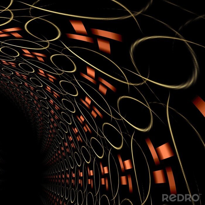 Bild Mehrdimensionale Abstraktion Tunnel