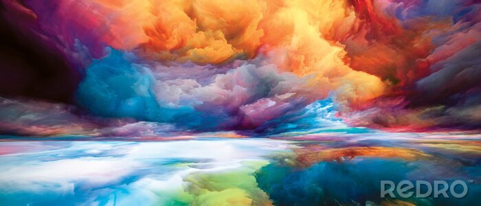 Bild Mehrfarbige Schäfchenwolken